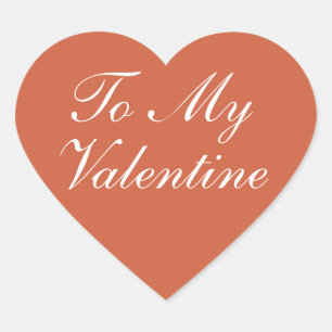 To my valentine Heart  Sticker