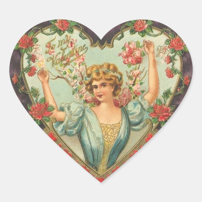 To My Valentine Heart Stickers (Front)