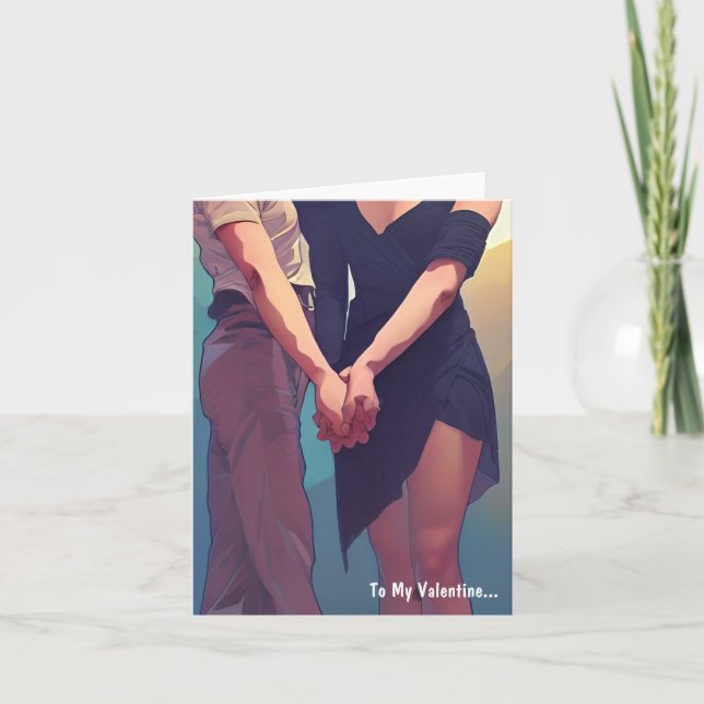 To My Valentine... Holiday Card (Front)