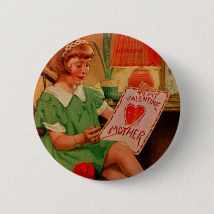 To My Valentine Mother 6 Cm Round Badge