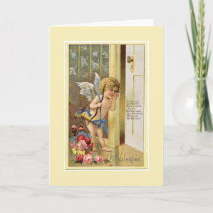 To My Valentine Vintage Cupid Greeting Card