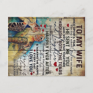 To My Wife Gift Holiday Funny Gift Postcard