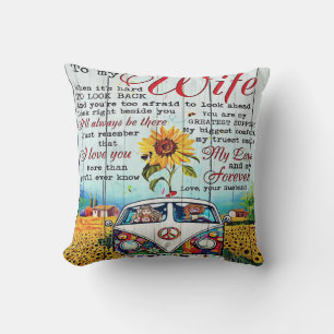 To My Wife Gift Letter For Her Home Decor Cushion