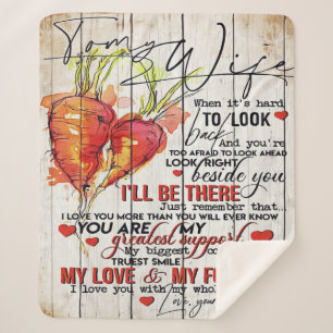 To my Wife  Holiday Decoration   To My Wife Letter Sherpa Blanket