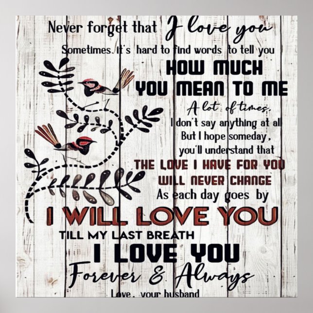 To my Wife | Home Decor Gift | To My Wife Present (Front)