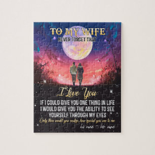 To My Wife   Letter To My Wife Love From Husband Jigsaw Puzzle