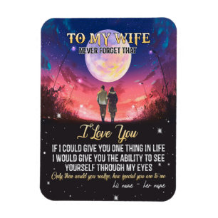 To My Wife Letter To My Wife Love From Husband Magnet