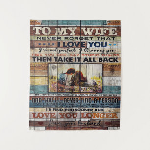 To My Wife, Mother Birthday Gift Letter , Tapestry