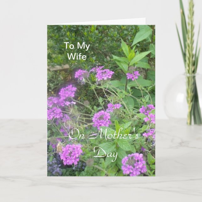 To My Wife on Mother's Day Card (Front)