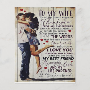To My Wife Present Love Quotes Present Flyer