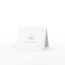 To My Wife, Wedding Day Cards