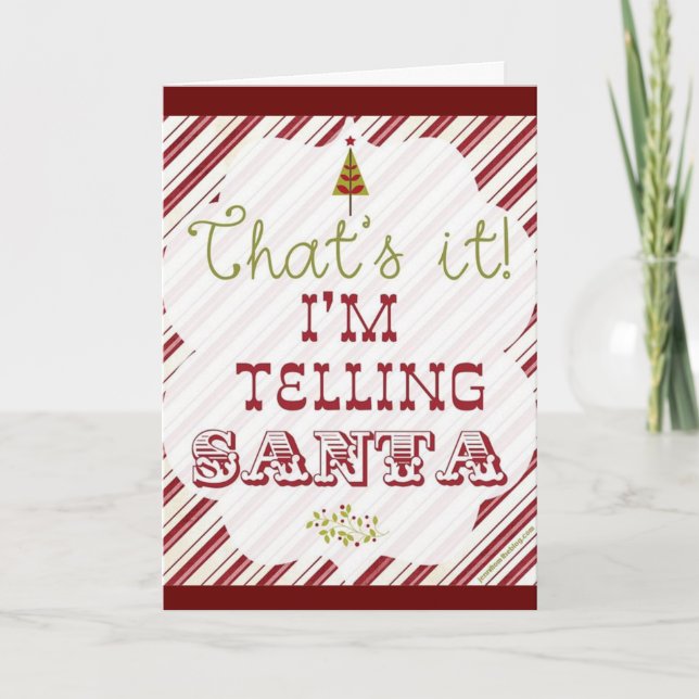 TO MY WIFE - WHO WAS "SO GOOD" THIS YEAR HOLIDAY CARD (Front)