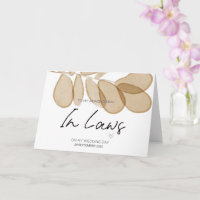 To New Parents in Law Wedding Thank You From Bride