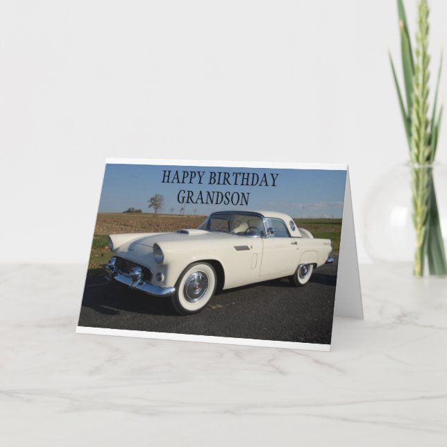 **TO ONE CLASSIC GRANDSON*** BIRTHDAY CARD (Front)