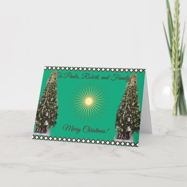 To Our Daughter & Family, Merry Christmas Card  (Front)