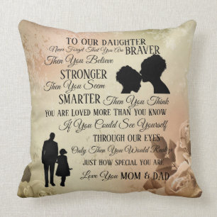 To Our Daughter From Mum & Dad Cushion