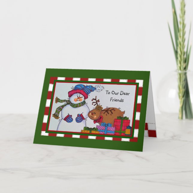 To Our Dear Friends Christmas Card (Front)