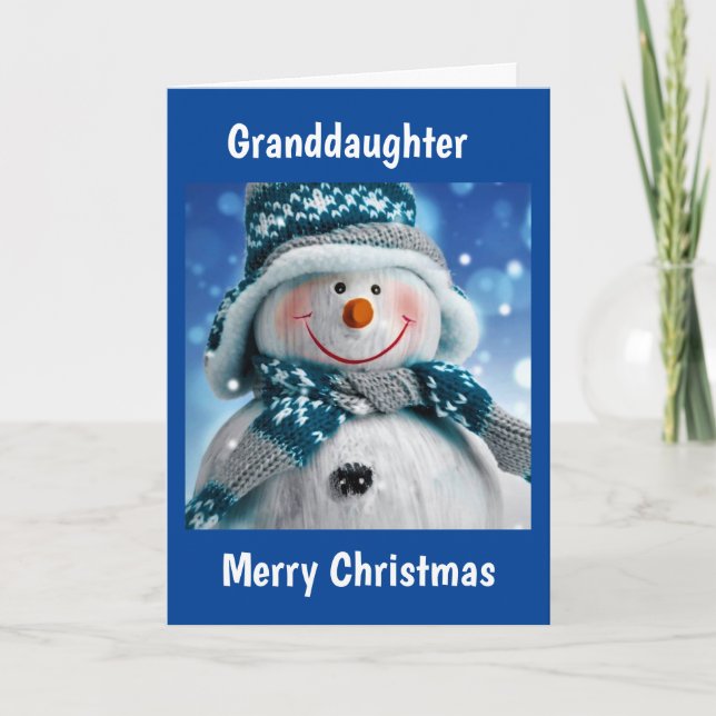 TO OUR *GRANDDAUGHER* HAVE FUN AT CHRISTMAS  HOLIDAY CARD (Front)