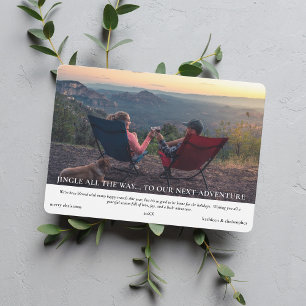 To Our Next Adventure Travel Year Photo Collage Holiday Card