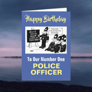 To Our Number One Police Officer Happy Birthday Ca Card