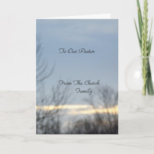 To Our Pastor Card