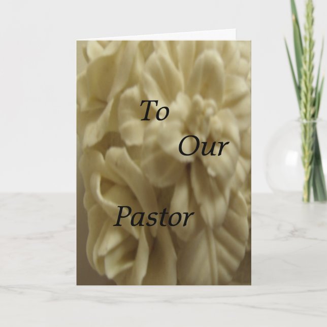 To Our Pastor Card (Front)