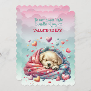 To Our Sweet Bundle of Joy on Valentine's Day Holiday Card