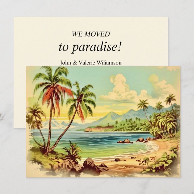 To Paradise Moving Announcement (Front/Back)