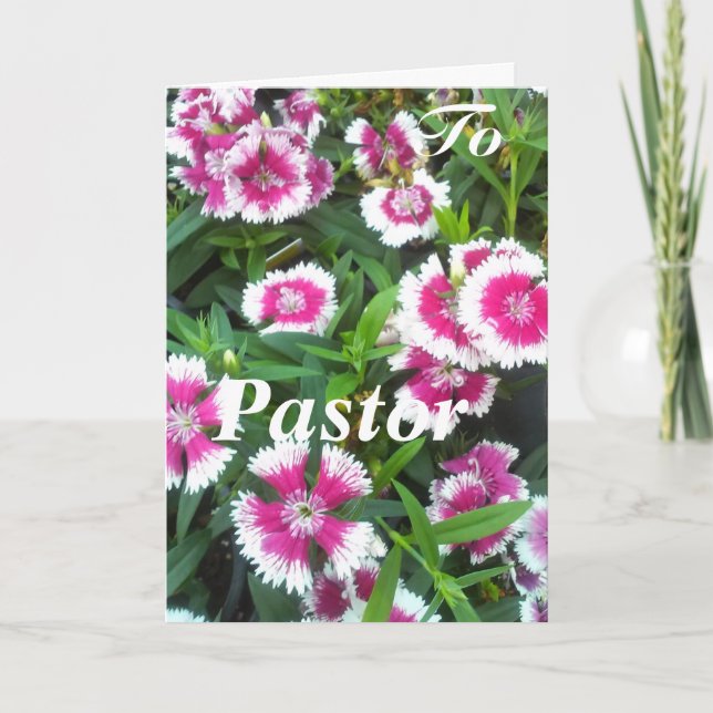 To Pastor, Woman Card (Front)