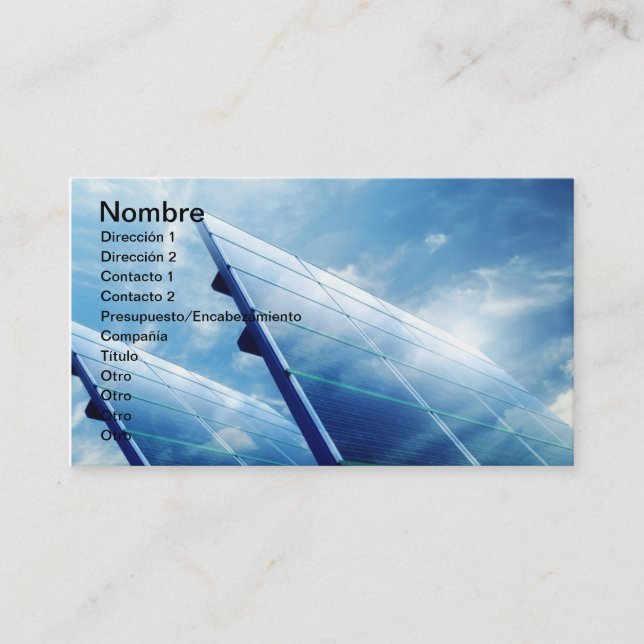 TO PAVE ENERGY BUSINESS CARD (Front)