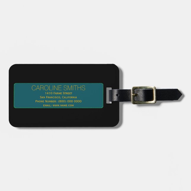 to-personalise luggage tag (Front Horizontal)