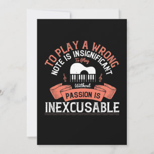 To Play A Wrong Note Is Insignificant Save The Date