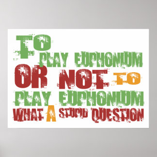 To Play Euphonium Poster