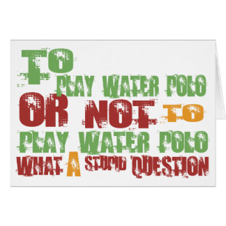 To Play Water Polo