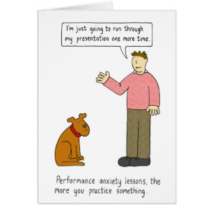 To Practice Something Lessons Anxiety Cartoon