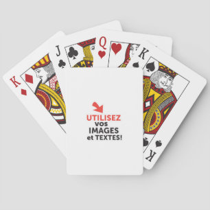 To print your designs in French line DIY Playing Cards