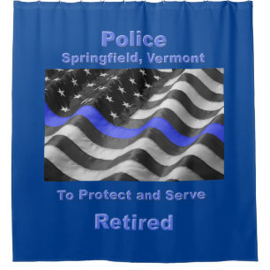  To Protect and Serve.  Thank You. Shower Curtain