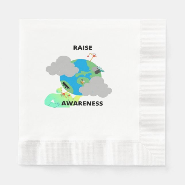 TO RAISE AWARENESS! NAPKIN (Front)