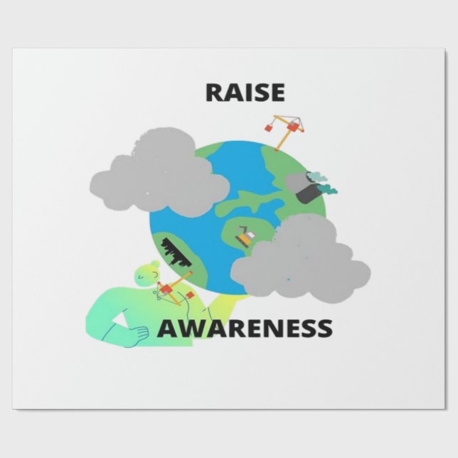 TO RAISE AWARENESS! WRAPPING PAPER (Flat)