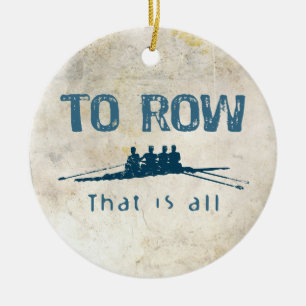 To Row Ceramic Tree Decoration