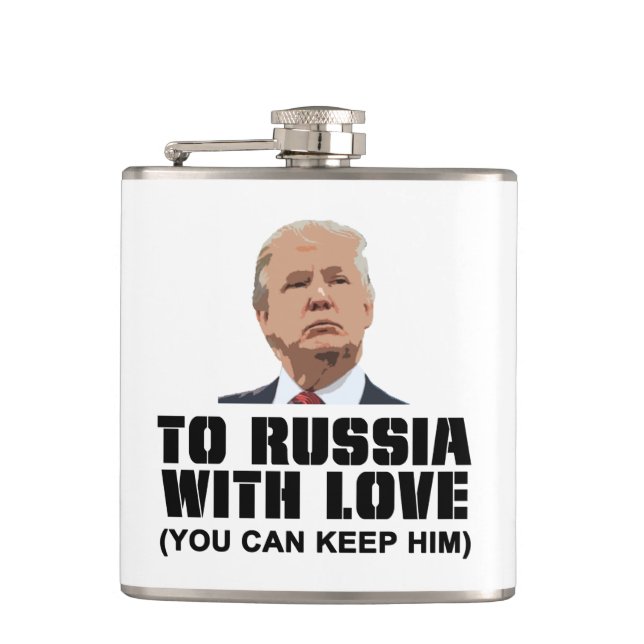 To Russia with Love Hip Flask (Front)