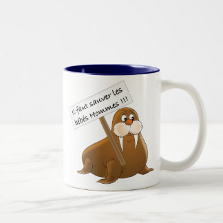 To save the babies Men Two-Tone Coffee Mug