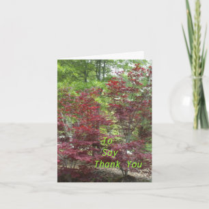 To Say Thank You Card