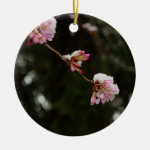 'To See the Cherry Hung with Snow' -A E Housman Ceramic Tree Decoration