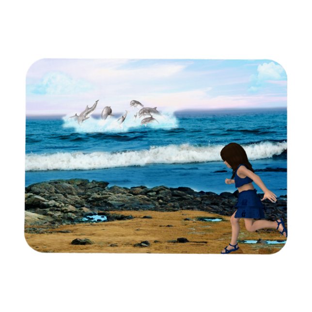 To See the Dolphins Magnet (Horizontal)