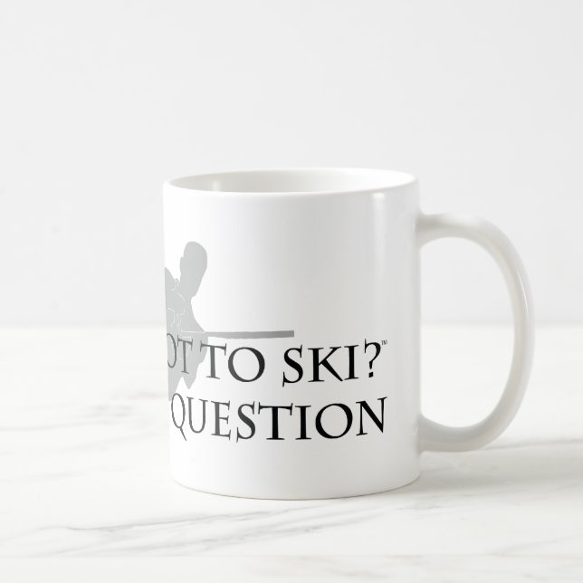 To Ski or Not To Ski (waterskiing) Coffee Mug (Right)