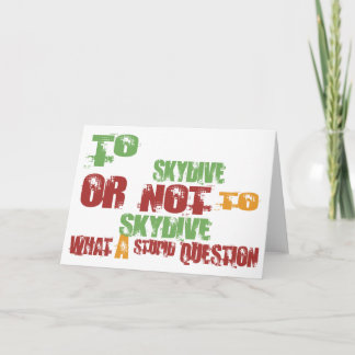 To Skydive Card