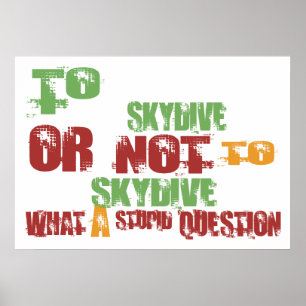 To Skydive Poster