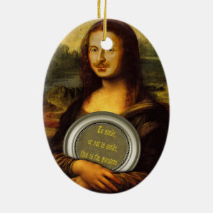 To Smile Or Not To Smile  Ceramic Tree Decoration