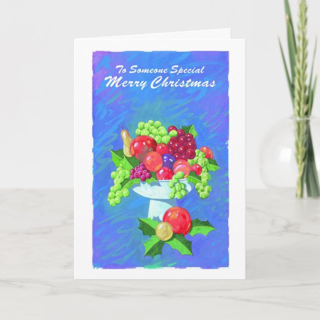 To Someone Special Merry Christmas Holiday Card (Front)